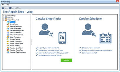 Configure Carwise Shop Finder settings